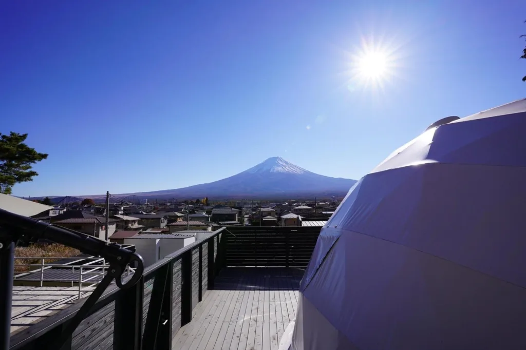 Mount Fuji Panorama Glamping Imperial DOME tent | Fuji-glamping&villas.com