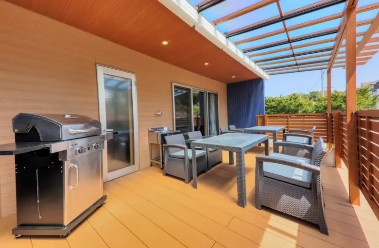 Glamping Cottage Kawaguchiko, BBQ space