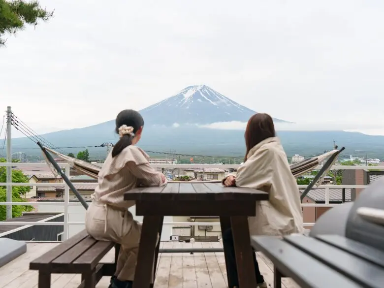 Mount Fuji view from Panorama Glamping