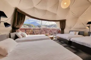 富士山と避暑地