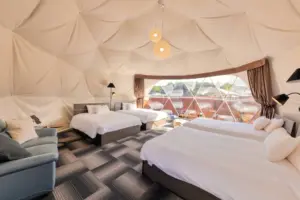 富士山と避暑地