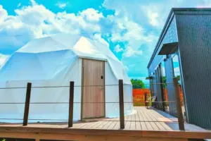 富士山と避暑地