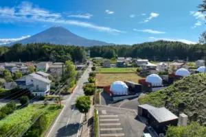 富士山と避暑地