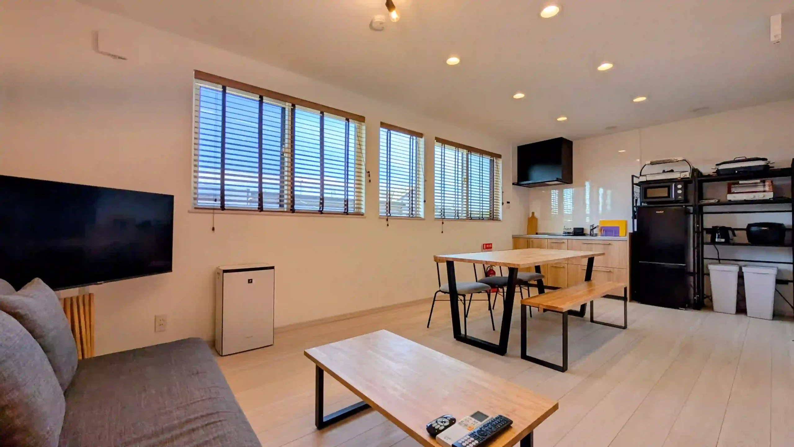 富士山ヴューとリビングルーム